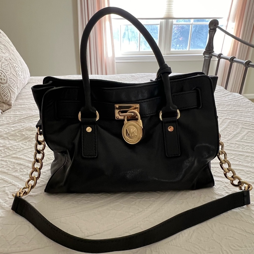 Michael Kors leather stachel bag